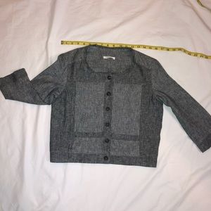 Cotton Denim Like Shirt Jacket, Size Small